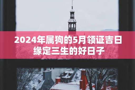 2025年属狗的5月领证吉日 缘定三生的好日子