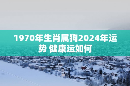 1970年生肖属狗2025年运势 健康运如何
