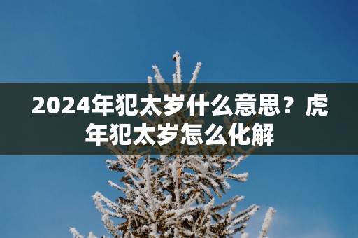 2025年犯太岁什么意思？蛇年犯太岁怎么化解