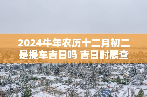 2025蛇年农历十二月初二是提车吉日吗 吉日时辰查询