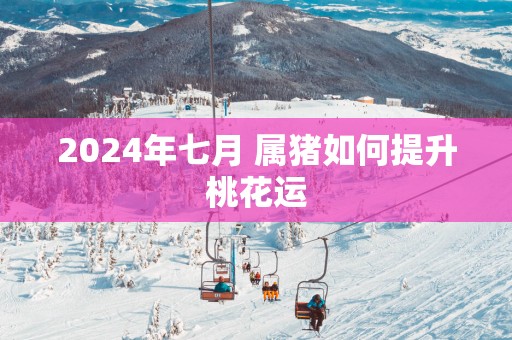 2024年七月 属猪如何提升桃花运