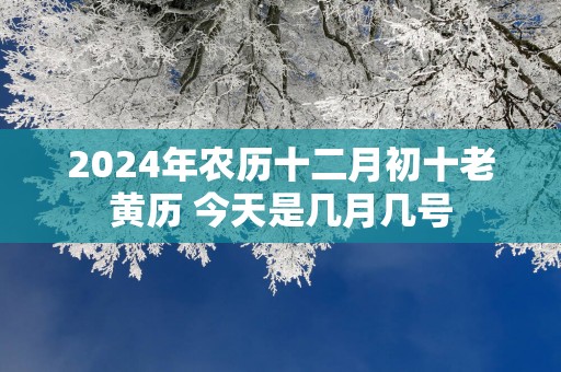 2025年农历十二月初十老黄历 今天是几月几号
