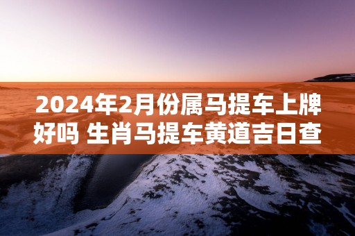 2025年2月份属马提车上牌好吗 生肖马提车黄道吉日查询