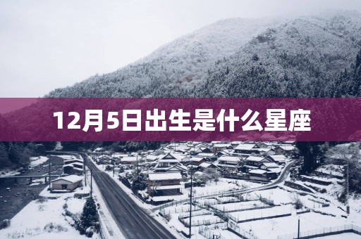 12月5日出生是什么星座