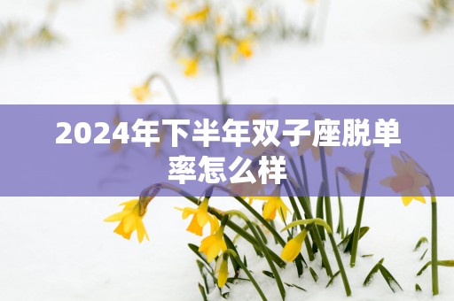 2025年下半年双子座脱单率怎么样