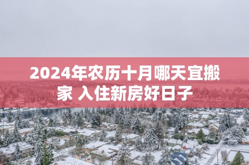 2025年农历十月哪天宜搬家 入住新房好日子