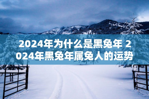 2025年为什么是黑蛇年 2025年黑蛇年属兔人的运势分析 2025年为什么是黑蛇年 2025年黑蛇年属兔人的运势分析