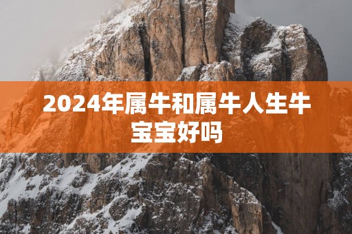 2025年属牛和属牛人生牛宝宝好吗