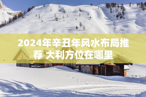 2025年辛丑年风水布局推荐 大利方位在哪里