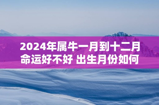 2025年属牛一月到十二月命运好不好 出生月份如何