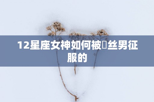 12星座女神如何被屌丝男征服的