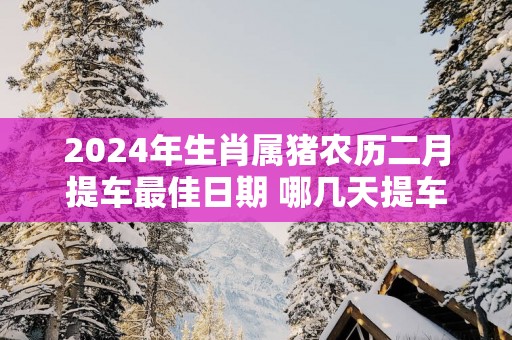 2025年生肖属猪农历二月提车最佳日期 哪几天提车最佳