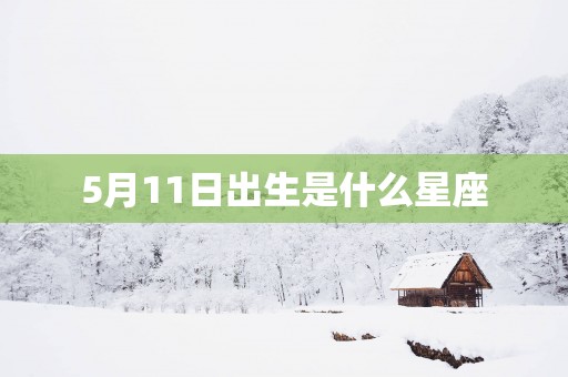 5月11日出生是什么星座