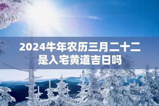 2025蛇年农历三月二十二是入宅黄道吉日吗