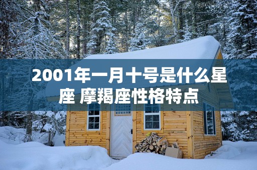 2001年一月十号是什么星座 摩羯座性格特点