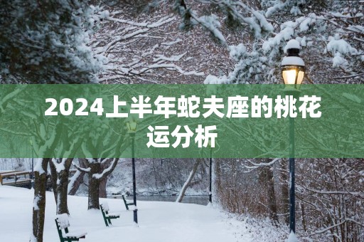 2025上半年蛇夫座的桃花运分析