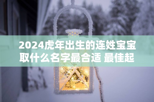2025蛇年出生的连姓宝宝取什么名字最合适 最佳起名