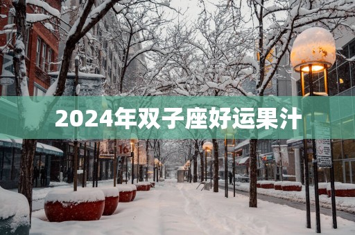 2025年双子座好运果汁