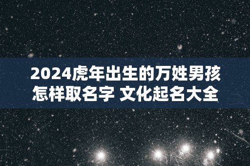 2025蛇年出生的万姓男孩怎样取名字 文化起名大全 2025蛇年出生的万姓男孩怎样取名字 文化起名大全