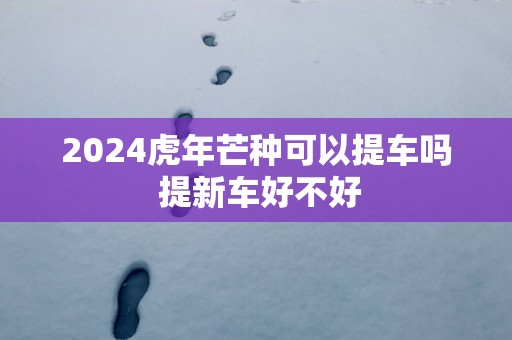 2024虎年芒种可以提车吗 提新车好不好