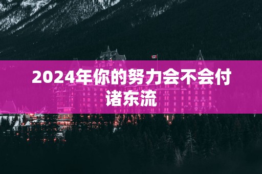 2025年你的努力会不会付诸东流