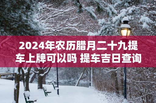 2025年农历腊月二十九提车上牌可以吗 提车吉日查询
