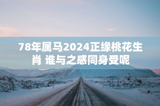78年属马2025正缘桃花生肖 谁与之感同身受呢