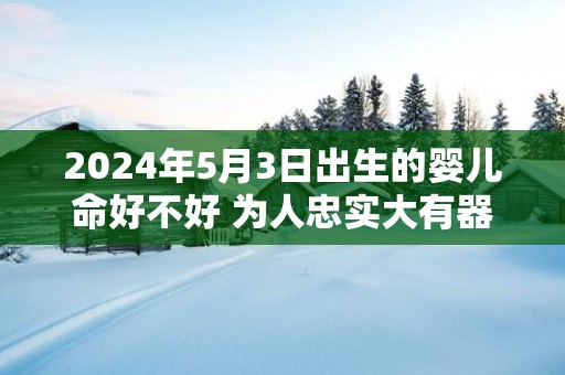2025年5月3日出生的婴儿命好不好 为人忠实大有器才
