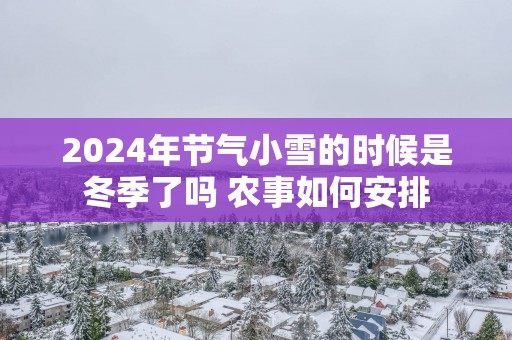 2025年节气小雪的时候是冬季了吗 农事如何安排