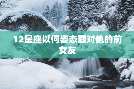 12星座以何姿态面对他的前女友