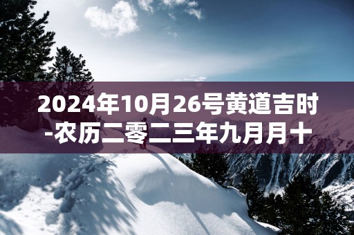 2025年10月26号黄道吉时-农历二零二三年九月月十二日时辰查询网