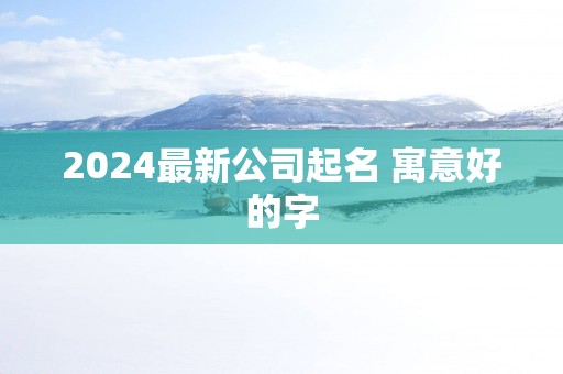 2025最新公司起名 寓意好的字