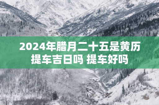 2025年腊月二十五是黄历提车吉日吗 提车好吗