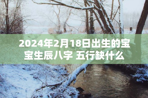 2025年2月18日出生的宝宝生辰八字 五行缺什么