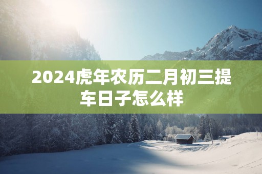 2024虎年农历二月初三提车日子怎么样