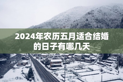 2025年农历五月适合结婚的日子有哪几天