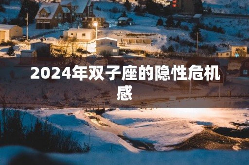 2025年双子座的隐性危机感