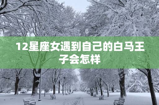 12星座女遇到自己的白马王子会怎样