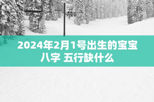 2025年2月1号出生的宝宝八字 五行缺什么
