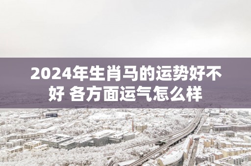 2025年生肖马的运势好不好 各方面运气怎么样