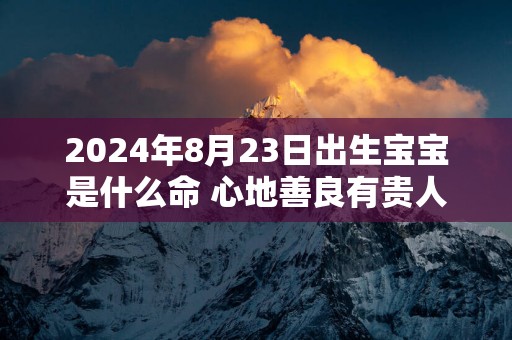 2025年8月23日出生宝宝是什么命 心地善良有贵人帮助