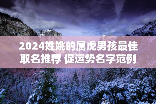 2025姓姚的属虎男孩最佳取名推荐 促运势名字范例