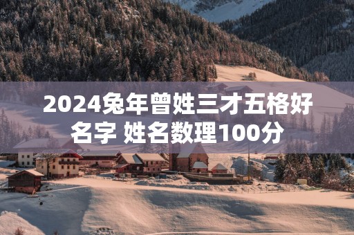 2025蛇年曾姓三才五格好名字 姓名数理100分