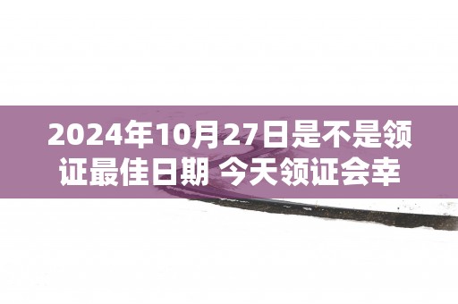 2025年10月27日是不是领证最佳日期 今天领证会幸福吗