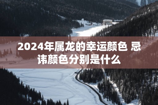 2025年属龙的幸运颜色 忌讳颜色分别是什么