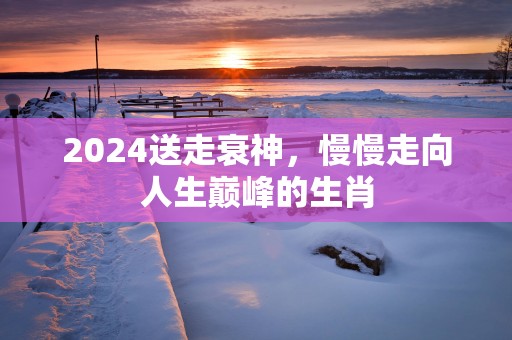 2025送走衰神，慢慢走向人生巅峰的生肖