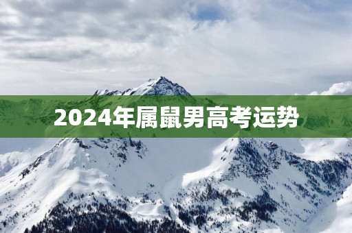 2025年属鼠男高考运势