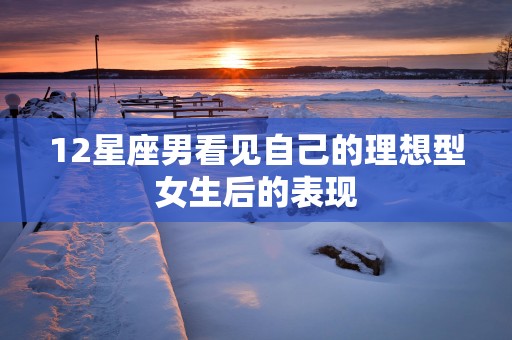 12星座男看见自己的理想型女生后的表现