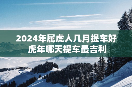 2025年属虎人几月提车好 蛇年哪天提车最吉利
