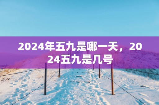 2025年五九是哪一天，2025五九是几号